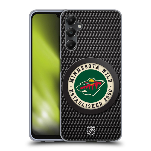 NHL Minnesota Wild Puck Texture Soft Gel Case for Samsung Galaxy A05s