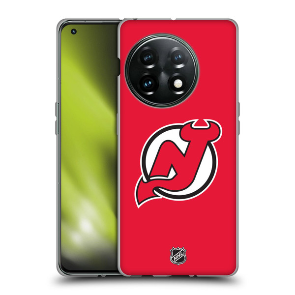 NHL New Jersey Devils Plain Soft Gel Case for OnePlus 11 5G