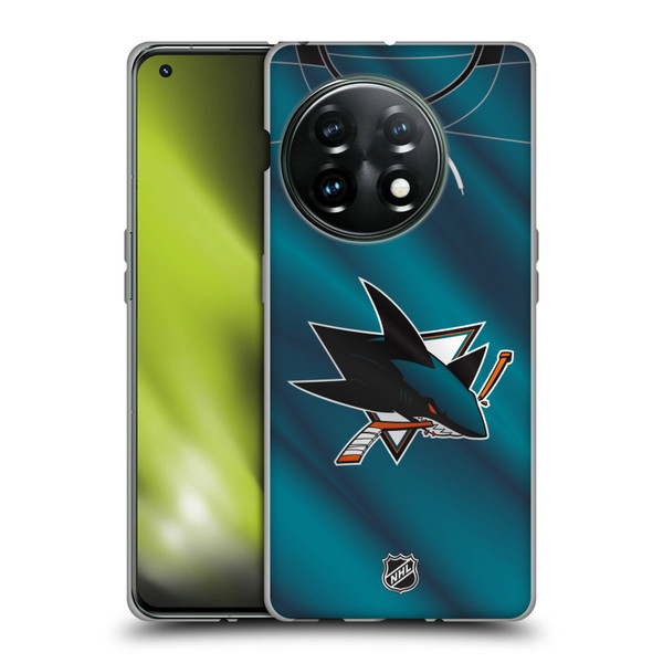 NHL San Jose Sharks Jersey Soft Gel Case for OnePlus 11 5G