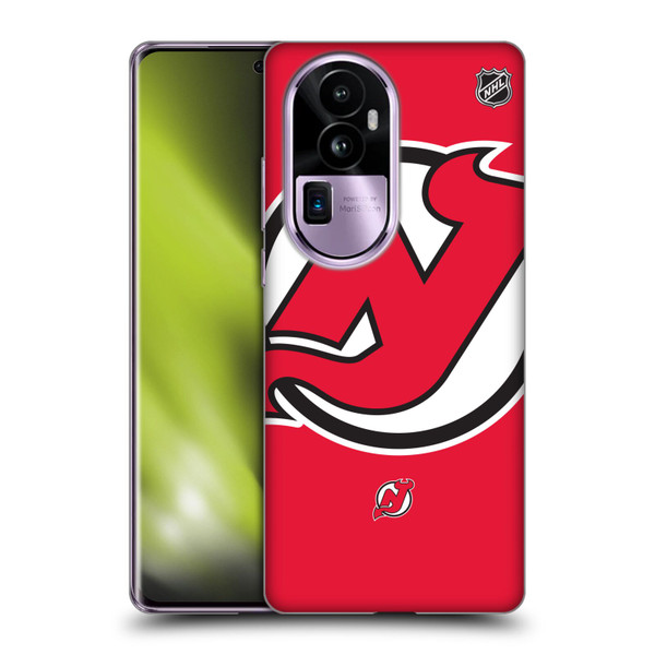NHL New Jersey Devils Oversized Soft Gel Case for OPPO Reno10 Pro+