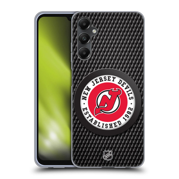NHL New Jersey Devils Puck Texture Soft Gel Case for Samsung Galaxy A05s