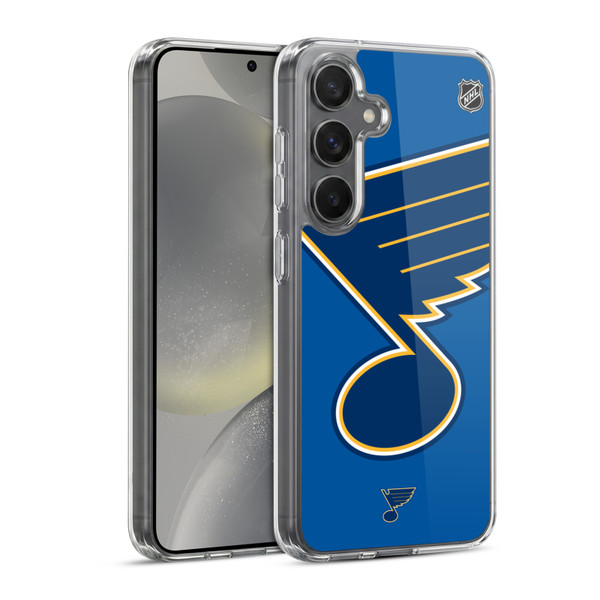 NHL St Louis Blues Oversized Soft Gel Case for Samsung Galaxy S24 5G & MagSafe