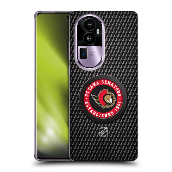 NHL Ottawa Senators Puck Texture Soft Gel Case for OPPO Reno10 Pro+