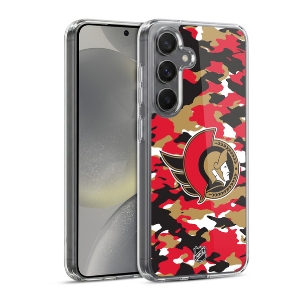 NHL Ottawa Senators Camouflage Soft Gel Case for Samsung Galaxy S24 5G & MagSafe