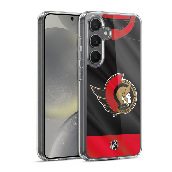 NHL Ottawa Senators Jersey Soft Gel Case for Samsung Galaxy S24 5G & MagSafe