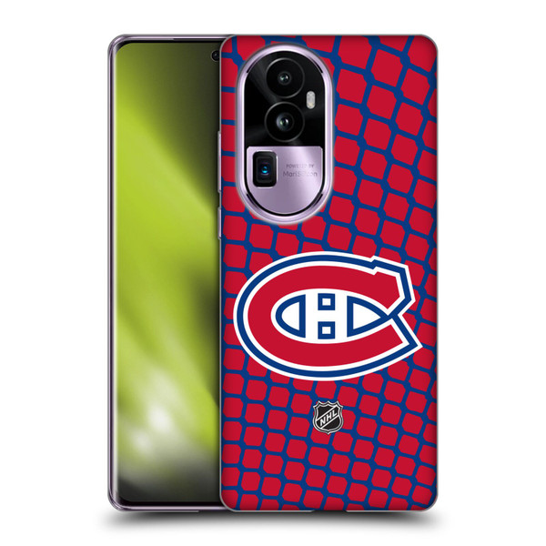 NHL Montreal Canadiens Net Pattern Soft Gel Case for OPPO Reno10 Pro+