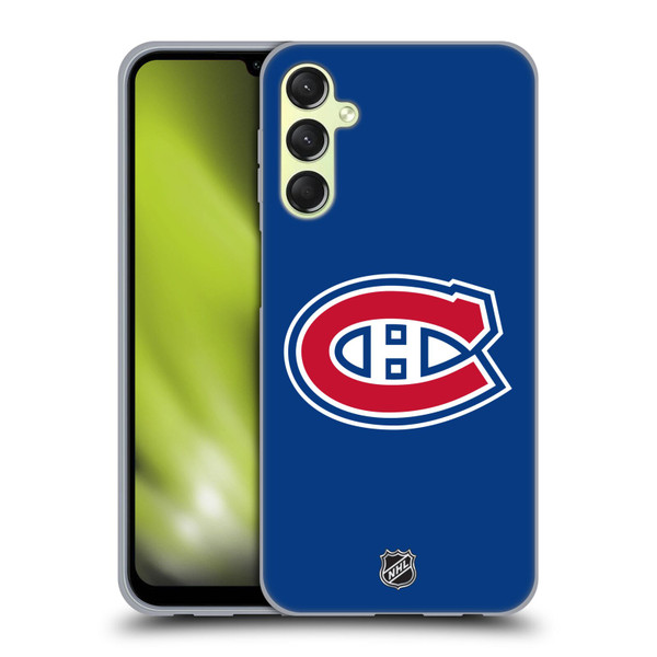 NHL Montreal Canadiens Plain Soft Gel Case for Samsung Galaxy A24 4G / M34 5G