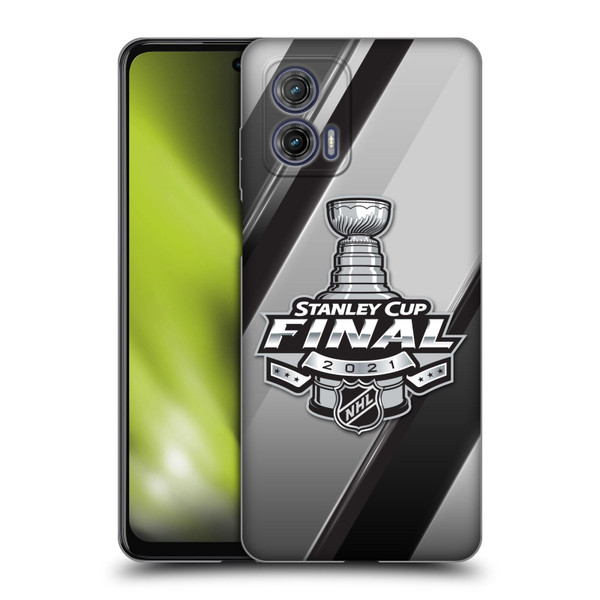 NHL 2021 Stanley Cup Final Stripes 2 Soft Gel Case for Motorola Moto G73 5G