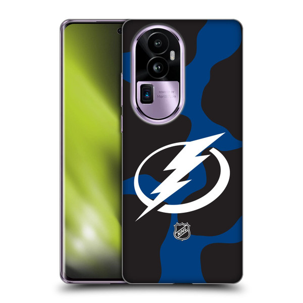NHL Tampa Bay Lightning Cow Pattern Soft Gel Case for OPPO Reno10 Pro+