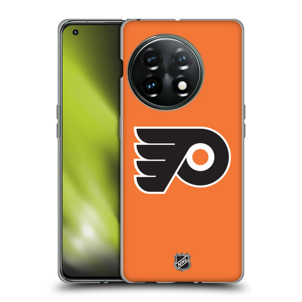 NHL Philadelphia Flyers Plain Soft Gel Case for OnePlus 11 5G