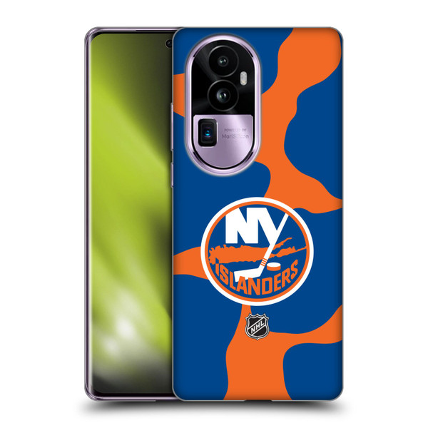 NHL New York Islanders Cow Pattern Soft Gel Case for OPPO Reno10 Pro+