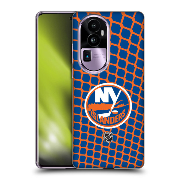 NHL New York Islanders Net Pattern Soft Gel Case for OPPO Reno10 Pro+