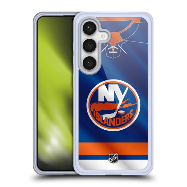 NHL New York Islanders Jersey Soft Gel Case for Samsung Galaxy S24 5G