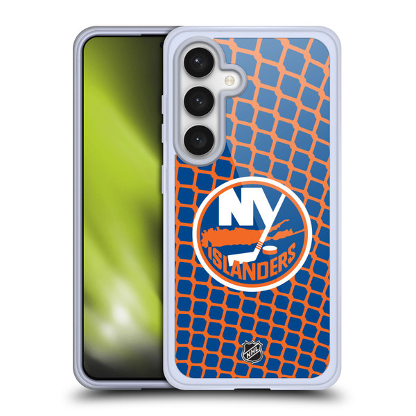 NHL New York Islanders Net Pattern Soft Gel Case for Samsung Galaxy S24 5G