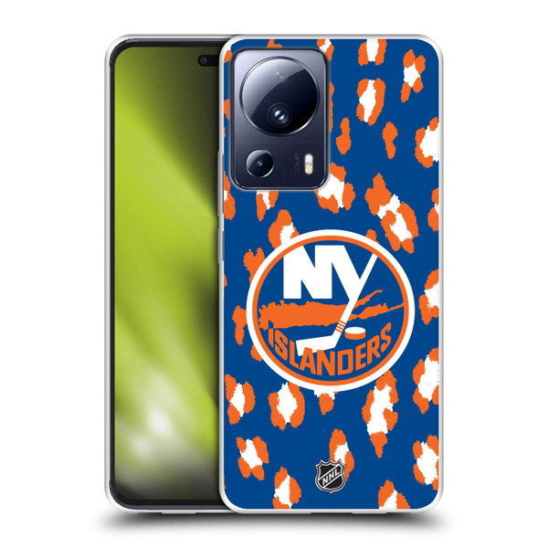 NHL New York Islanders Leopard Pattern Soft Gel Case for Xiaomi 13 Lite 5G