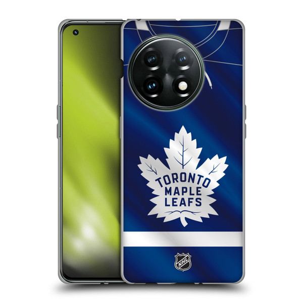 NHL Toronto Maple Leafs Jersey Soft Gel Case for OnePlus 11 5G
