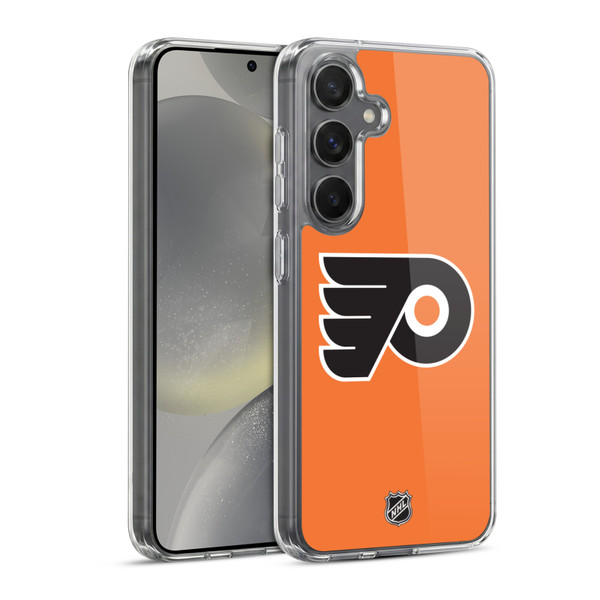 NHL Philadelphia Flyers Plain Soft Gel Case for Samsung Galaxy S24 5G & MagSafe