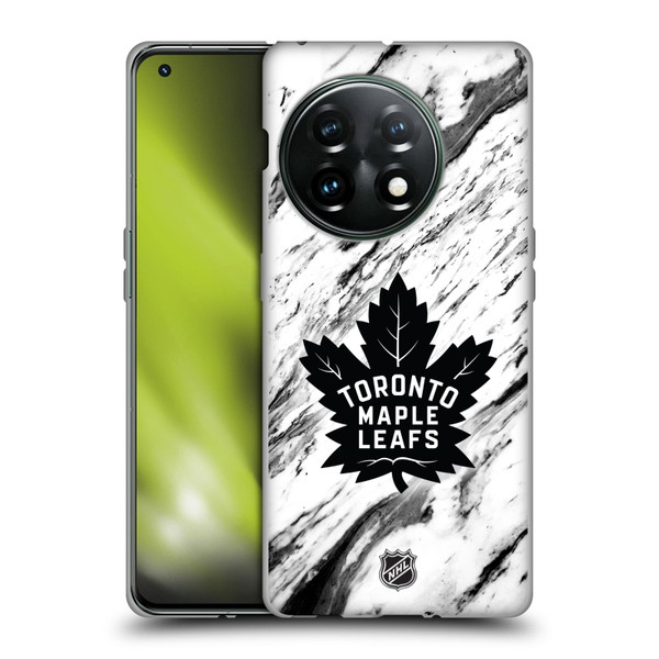 NHL Toronto Maple Leafs Marble Soft Gel Case for OnePlus 11 5G