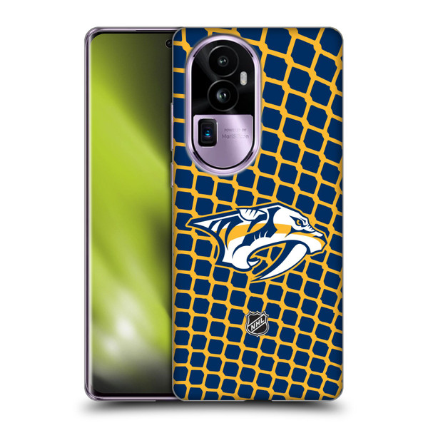 NHL Nashville Predators Net Pattern Soft Gel Case for OPPO Reno10 Pro+