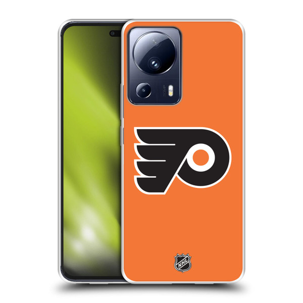 NHL Philadelphia Flyers Plain Soft Gel Case for Xiaomi 13 Lite 5G