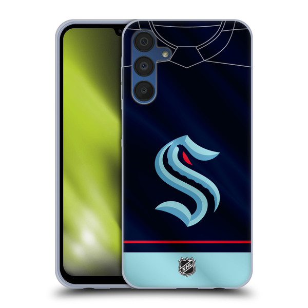 NHL Seattle Kraken Jersey Soft Gel Case for Samsung Galaxy A15