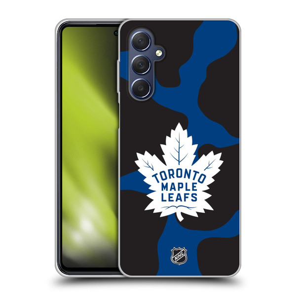 NHL Toronto Maple Leafs Cow Pattern Soft Gel Case for Samsung Galaxy M54 5G