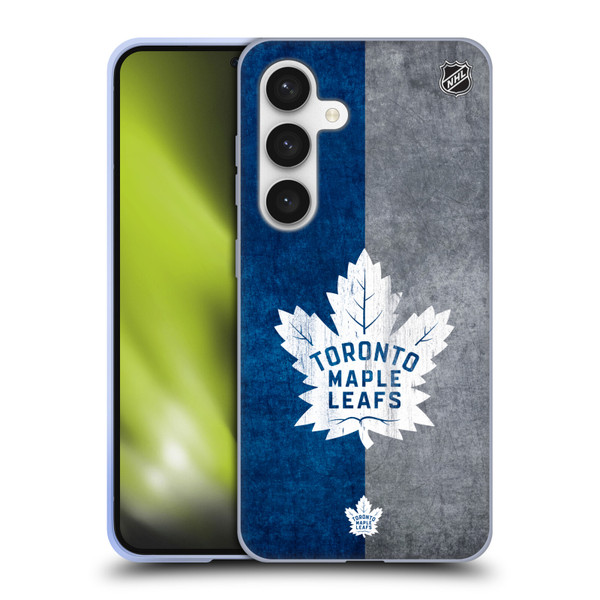 NHL Toronto Maple Leafs Half Distressed Soft Gel Case for Samsung Galaxy S24 5G