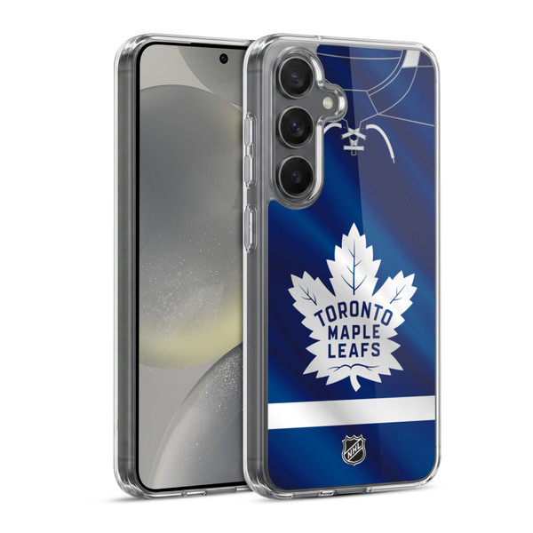 NHL Toronto Maple Leafs Jersey Soft Gel Case for Samsung Galaxy S24 5G & MagSafe