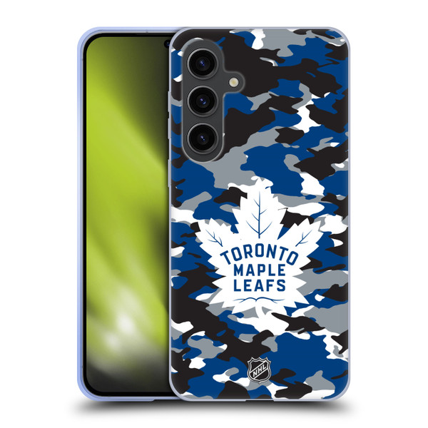 NHL Toronto Maple Leafs Camouflage Soft Gel Case for Samsung Galaxy S24+ 5G