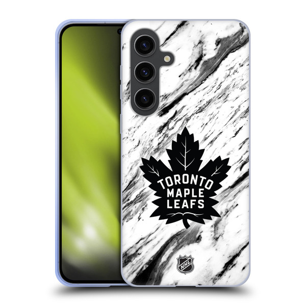NHL Toronto Maple Leafs Marble Soft Gel Case for Samsung Galaxy S24+ 5G