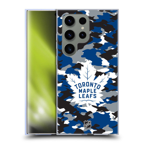 NHL Toronto Maple Leafs Camouflage Soft Gel Case for Samsung Galaxy S24 Ultra 5G