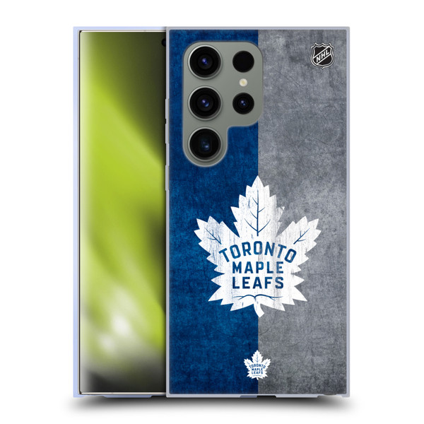 NHL Toronto Maple Leafs Half Distressed Soft Gel Case for Samsung Galaxy S24 Ultra 5G