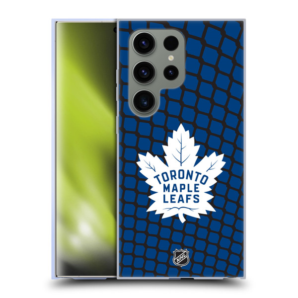 NHL Toronto Maple Leafs Net Pattern Soft Gel Case for Samsung Galaxy S24 Ultra 5G