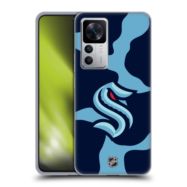 NHL Seattle Kraken Cow Pattern Soft Gel Case for Xiaomi 12T 5G / 12T Pro 5G / Redmi K50 Ultra 5G