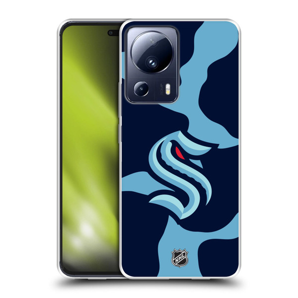 NHL Seattle Kraken Cow Pattern Soft Gel Case for Xiaomi 13 Lite 5G