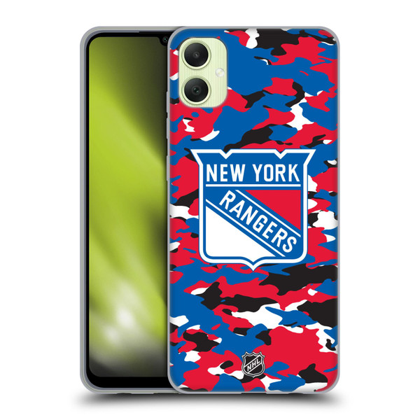 NHL New York Rangers Camouflage Soft Gel Case for Samsung Galaxy A05