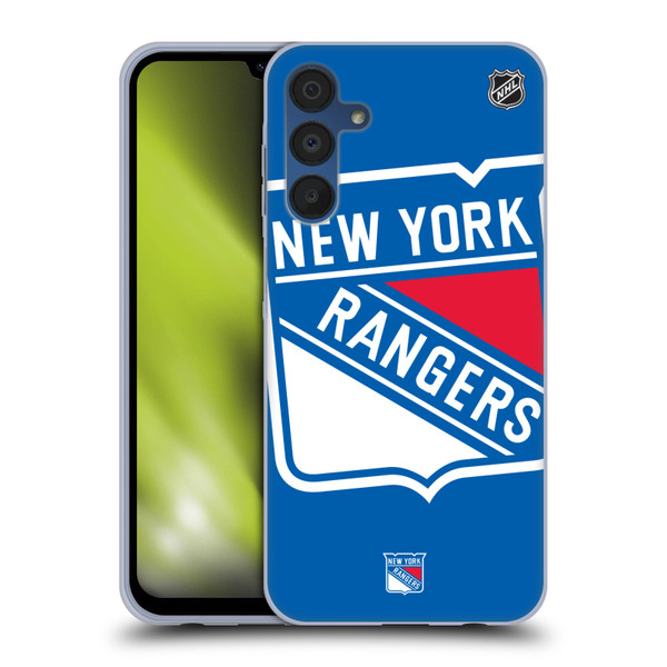 NHL New York Rangers Oversized Soft Gel Case for Samsung Galaxy A15