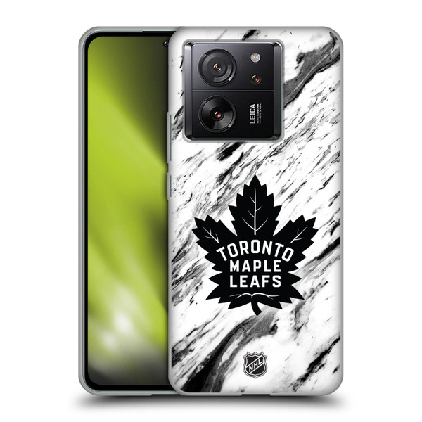NHL Toronto Maple Leafs Marble Soft Gel Case for Xiaomi 13T 5G / 13T Pro 5G