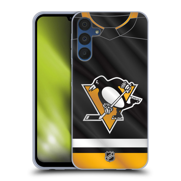NHL Pittsburgh Penguins Jersey Soft Gel Case for Samsung Galaxy A15