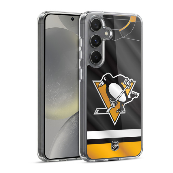 NHL Pittsburgh Penguins Jersey Soft Gel Case for Samsung Galaxy S24 5G & MagSafe