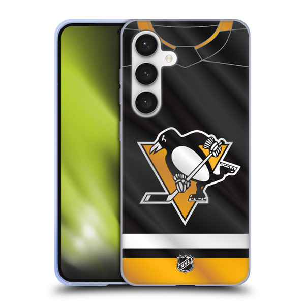NHL Pittsburgh Penguins Jersey Soft Gel Case for Samsung Galaxy S24 5G