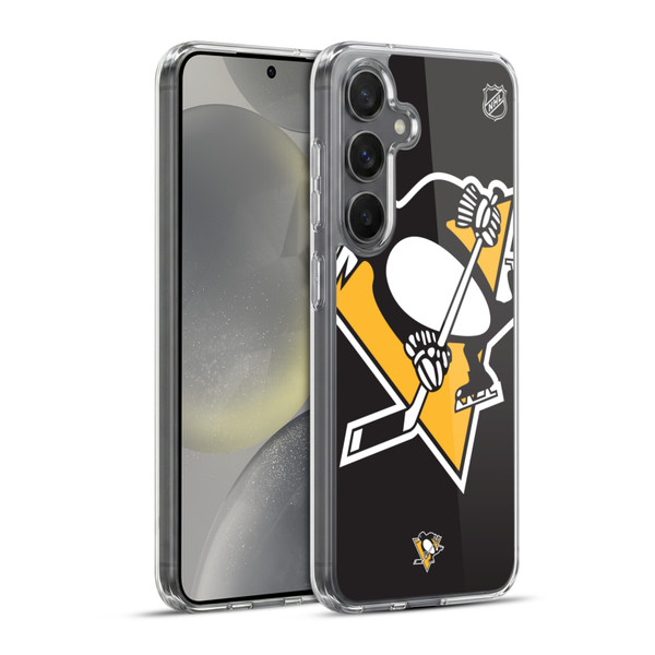 NHL Pittsburgh Penguins Oversized Soft Gel Case for Samsung Galaxy S24+ 5G & MagSafe