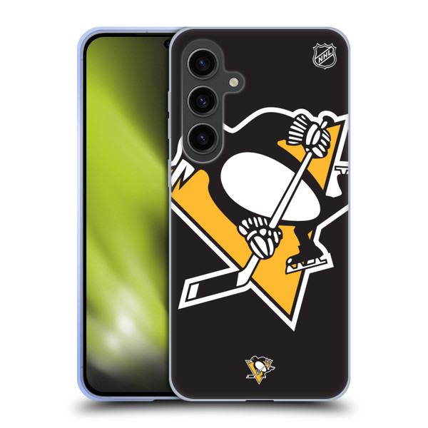NHL Pittsburgh Penguins Oversized Soft Gel Case for Samsung Galaxy S24+ 5G