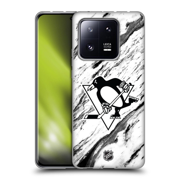 NHL Pittsburgh Penguins Marble Soft Gel Case for Xiaomi 13 Pro 5G