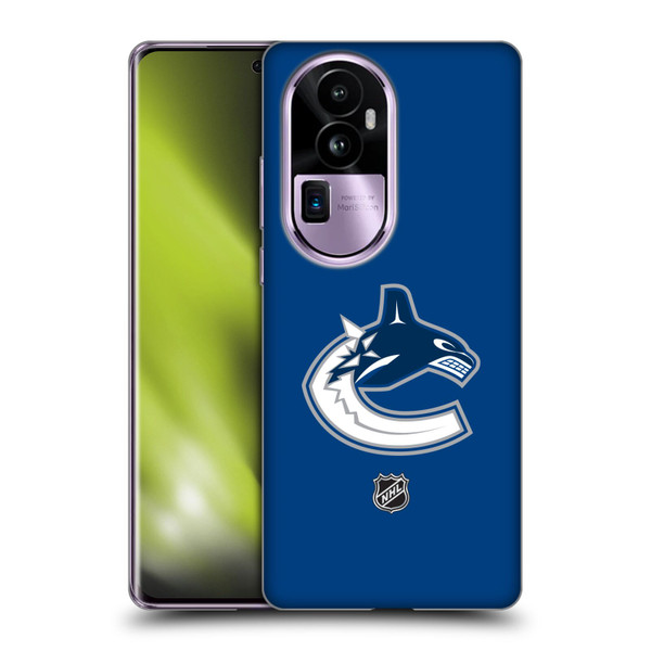 NHL Vancouver Canucks Plain Soft Gel Case for OPPO Reno10 Pro+