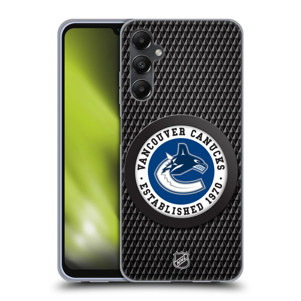 NHL Vancouver Canucks Puck Texture Soft Gel Case for Samsung Galaxy A05s