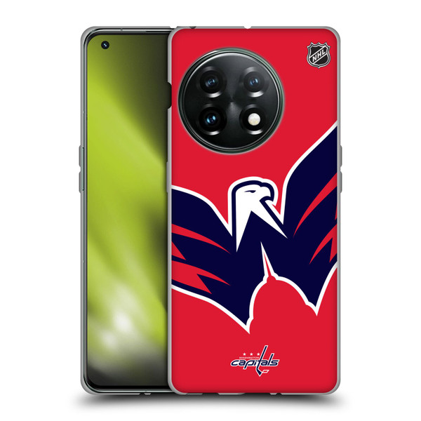 NHL Washington Capitals Oversized Soft Gel Case for OnePlus 11 5G