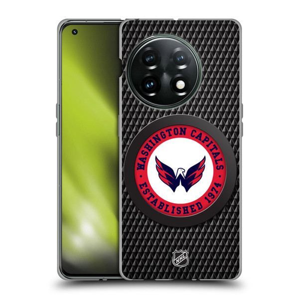 NHL Washington Capitals Puck Texture Soft Gel Case for OnePlus 11 5G