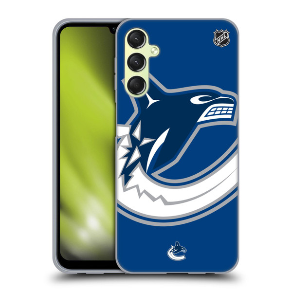 NHL Vancouver Canucks Oversized Soft Gel Case for Samsung Galaxy A24 4G / Galaxy M34 5G