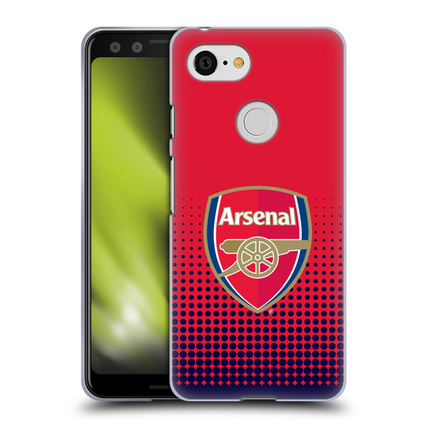 Arsenal FC Crest 2 Fade Soft Gel Case for Google Pixel 3